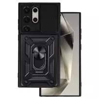 Toptel Slide Camera Armor Case for Samsung Galaxy S24 Ultra, Black