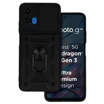 Toptel Slide Camera Armor Case for Motorola Moto G35 5G, Black