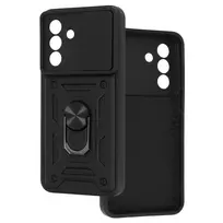 Toptel Slide Camera Armor Case for Samsung Galaxy A36 5G, Black