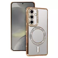 Toptel Bling MagSafe Case for Samsung Galaxy S25 Ultra in gold