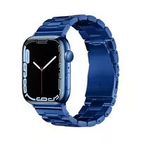 Forcell Strap for Apple Watch, F-Design FA10 steel clasp, 42/44/45/49 mm, blue