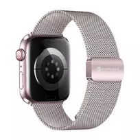 Forcell Milanese loop smartwatch strap for Apple Watch (38/40/41 mm) | Stainless steel | pink