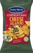 Santa Maria Corn chips with cheese and jalapeno flavor, 185g,