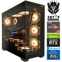 INTOP Ryzen 7 8700F ARGB AQUA Cooler 32GB 1SSD RTX5070 W11 DS900 Black