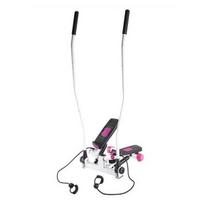 Pink diagonal stepper with movable arms and cables HMS S3085
