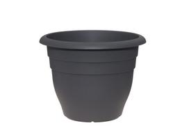 Plastikinis lauko vazonas 4Living, antracito sp., 40 x 40 x 31 cm.