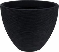 Plastikinis lauko vazonas, juodos sp., 40 x 40 x 31 cm.
