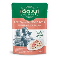 OASY More Love Chicken with salmon – šlapias kačių maistas – 70g