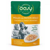 OASY More Love Chicken with sweet potatoes – šlapias kačių maistas – 70g