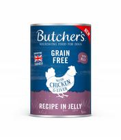BUTCHER’S Original Recipe in Jelly Chicken – drėgnas maistas šunims – 400g
