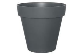 Plastikinis lauko vazonas 4Living Classica, antracito sp., 38 x 38 x 36 cm.