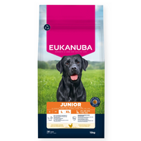 Eukanuba Life Care Junior sausas maistas didelių veislių jauniems šunims su vištiena, L, 15 kg