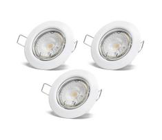 Aigostar - Komplektas 3x LED įleidžiami šviestuvai 1xGU10/4,5W/230V 4000K balti