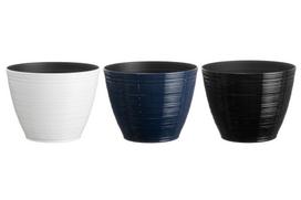 Plastikinis lauko vazonas 4Living Millie, baltos sp., 40,5 x 40,5 x 30,5 cm.