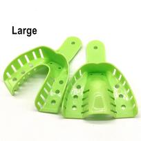 10 vnt. Dantų protezų plastikiniai atspaudų padėklai Dantų balinimo centrinis tiekimo dantų laikiklis, patvarus dantų įrankiams 10 pcs(5 pairs) Large