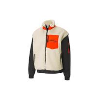 Puma X Attempt Patchwork Fleece Padded Jacket Men Outerwear Black 598257-01 XXS
