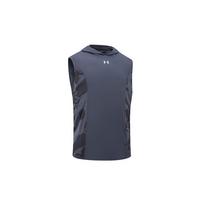 Under Armour Sportinis Bėgimo Fitneso Krepšinio Drėgmę Sugerianti Greitai Džiūstanti Berankovė Liemenė su Gobtuvu Unisex Liemenės Pilka 24500001-013 M