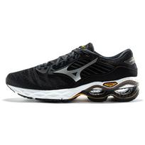 Mizuno Creation Universalus audinys Sintetinė oda Neslystantis Atsparus dilimui Kvėpuojantis Žemi Bėgimo maratonui Bateliai Vyriškas sportbačio Black J1GC210103 39