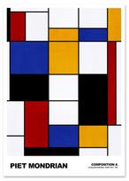 Plakat bauhaus mondrian 21x29,7 cm A4
