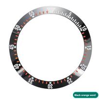 Keraminis rėmelis „Seiko“ laikrodžiui SKX007, pasviręs žiedo formos žiedas, 5–55 rėmelis, 38x30,7 mm, skaitmeninis skalės žiedinis laikrodžių aksesuaras. 38x30.7mm gray