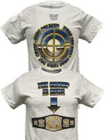 John Cena The Champ Is Here Title Belt Vyriški baltas marškinėliai 3XL