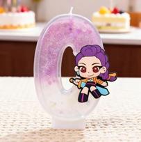 Kpop Demon Hunters Candles Anime Theme 0-9 Number Candles Baby Shower Cake Plug-in Kids Birthday Cake Decoration Gift others