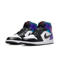 Air Jordan 1 Mid Aqua Retro sportbačiai Mėlyni Balti Violetiniai DQ8426-154 EU 47.5 įvairiaspalvis