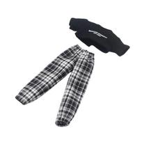 Drabužiai lėlei trijų dalių madingas megztinio komplektas tinka Blyth Azone OB22 OB24 lėlių aksesuarams 28-30CM Blyth gray