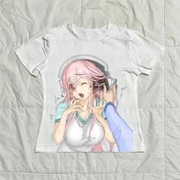 Super Sonico Cyberpunk Mechanical Headphone Vintage T-Shirt | Unisex Anime Streetwear Tee 4XL