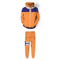 S~5XL Anime Cosplay kostiumų rinkiniai Uzumaki Cosplay Kostiumas Šiltas Hoodie Megztinis Kelnės Striukė pavasario Rudens Megztiniai Megztiniai Megztiniai Unisex Oversize S