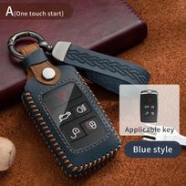 Crazy Horse odinis automobilio rakto dėklo dangtelis, skirtas LandRover Range Sport Velar Evoque Freelander2 Discovery Jaguar XF XJ XJL XE gray