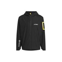 Adidas X National Geographic Gore-Tex Raidžių Spaudos Spalvų Bloko Lauko Vėjo Striukė Vyriška Striukė Juoda IS9508 XXL