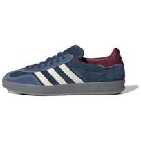 Adidas Gazelle Indoor Crew Navy Burgundy Unisex Sneakers Mėlyni auksiniai-metaliniai beveik balti ID1008 41⅓