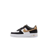 Nike Air Force 1 GS Juodi Balti Metalinio Aukso Vaikų Sportbačiai CT3839-009 37.5 black