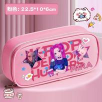 Kpop Raganų Medžioklės Grupės Pieštukinė, Vaikų Raštinės Dėžutė, Didelės Talpos Oksfordo Audinio Trijų Sluoksnių Animacinė Pieštukinė