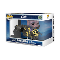 FUNKO POP! Rides DLX: Star Wars: Mandalorian & Grogu - Zeb Orrelios in the Razor Crest