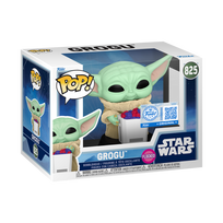 FUNKO POP! Vinilinė figūrėlė: Star Wars: Mandalorian & Grogu - Grogu (Flocked)