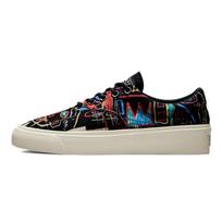 Jean-Michel Basquiat x Converse Skidgrip žemi sportbačiai-riedlentės batai Unisex Juodi 36