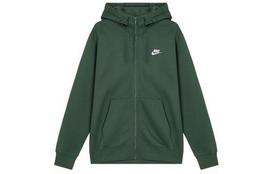 Nike Sportswear Club Fleece vyriškas džemperis su gobtuvu ir pilnu užtrauktuku BV2646-323 2XL žalia