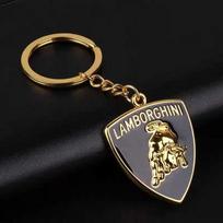 Metal For Lamborghini Urus Huracan Aventador Premium Car Keychain Keyring Pendant Anti-lost Keyring Charm Gifts Auto Accessories juoda