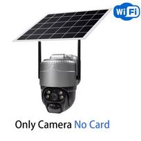 Nauja 5MP HD saulės kamera 4G / WIFI lauko 4G Sim Integruota baterija Telekamera PTZ automatinis sekimas namų apsaugos apsauga CCTV kamera WiFi Camera