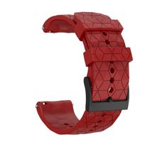 24 mm dirželis Suunto 9 Baro 9 Spartan silikoninis dirželis Suunto 7 Sports išmaniojo laikrodžio pakaitinis apyrankė 24mm raudona