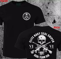 Seal Team Six Elitinis Jūrų Pėstininkas Snaiperis Marškinėliai XXL