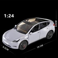 Naujas 1/24 mastelio modelis Y liejamo lydinio žaislų modeliai Automobilių modeliavimas su garsu ir šviesa, atsitraukimo funkcija Kolekcija berniukų žaislų dovanos pilka