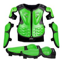 Vaikiškas motociklininko ir lauko sporto apsaugų rinkinys (5 dalių) One Size