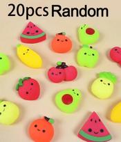 20-50 vnt. Kawaii Squishies Mochi Vaisių Gyvūnų Squishy Žaislai Vaikams Antistresinis Kamuoliukas Spaudomas Vakarėliui Streso Mažinimo Žaislai Gimtadieniui