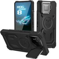 Telefono dėklas ASUS ROG Phone 8/9/8 Pro, Atsparus smūgiams, tvirtas TPU+PC dangtelis su kameros apsauga, Tvirtas, atsparus smūgiams TPU+PC Asus ROG Phone 8 raudona