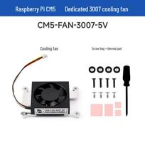 Raspberry Pi CM5 Quiet 3007 Heatsink Fan, 5V PWM, Low Power & Noise, with Thermal Pad.