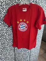 Adidas FC Bayern München vyriški 100% medvilnės marškinėliai Vyriški marškinėliai Viršus M dydis Trumpomis rankovėmis, raudoni su logotipu 3XL gray