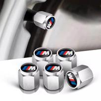 5 vnt. Metaliniai ratų padangų vožtuvų dangteliai Kotelio dėklas BMW 1 3 5 7 serijai M Performance X1 X3 X4 X5 F10 F15 F16 F20 F30 M3 M4 E34 E46